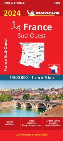 Southwestern France 2024 - Michelin National Map 708 Southwestern France 2024 - Michelin National Map 708