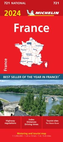 France 2024 - Michelin National Map 721 France 2024 - Michelin National Map 721