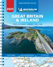 Great Britain & Ireland 2025 - Mains Roads Atlas (A4-Spiral)