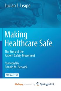 Making Healthcare Safe