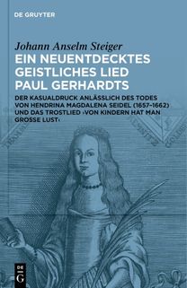 neuentdecktes geistliches Lied Paul Gerhardts