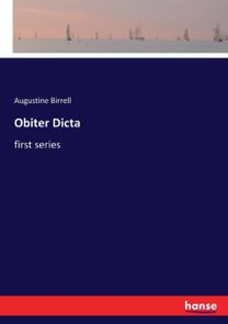 Obiter Dicta Obiter Dicta