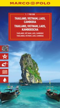 Thailand, Vietnam, Laos, Cambodia Marco Polo Map Thailand, Vietnam, Laos, Cambodia Marco Polo Map
