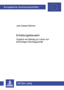 Erhaltungsklauseln