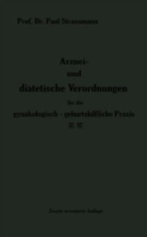 Arznei Und Di  Tetische Verordnungen F
