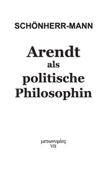 Arendt Als Politische Philosophin