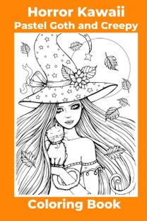 Horror Kawaii Pastel Goth and Creepy Coloring Book