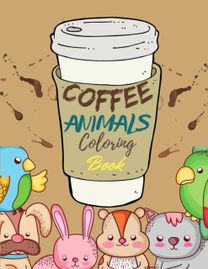 Coffee Animals Coloring Book