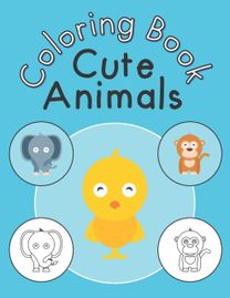 Cute Animals Coloring Book