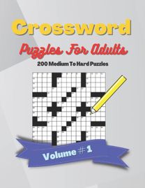 Crossword Puzzle Book for Adults Volume 1