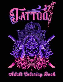 Tattoo Adult Coloring Book