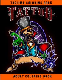 Tattoo Adult Coloring Book