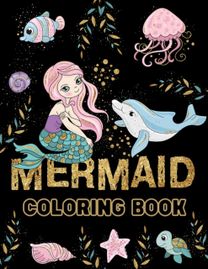 Mermaid Coloring Books for Girls 4-8