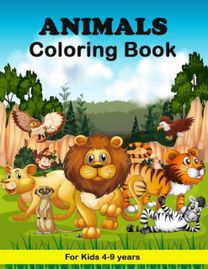 Animals Coloring Book for Kids 4-9 Years