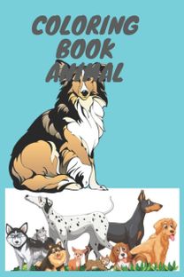Coloring Book Dog Animal
