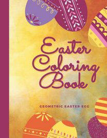 Easter Coloring Book, Geometric Easter Egg
