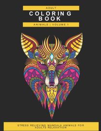 Adult Coloring Book Animals Vol.1