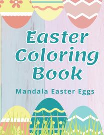 Easter Coloring Book, Mandala Easter Eggs