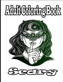 Adult Coloring Book Scary