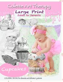 Cupcakes Coloring Books for Dementia and Alzheimer's Patients