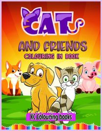 Cats and Friends Colouring in Book