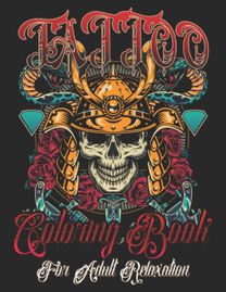 Tattoo Coloring Book for Adults Relaxation