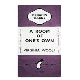 A Room of Ones Own Tea Towel Purple A Room of Ones Own Tea Towel Purple