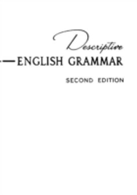 Descriptive English Grammar