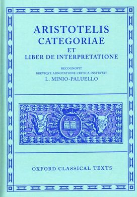 Aristotle Categoriae Et Liber De Interpretatione