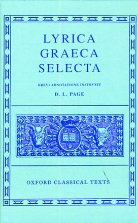 Lyrica Graeca Selecta Lyrica Graeca Selecta