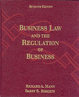 Business Law and the Regulation of Business