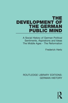 Development of the German Public Mind Development of the German Public Mind