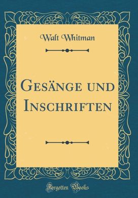 Gesange und Inschriften (Classic Reprint)
