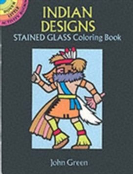 Indian Designs Stained Glass Colouring Book