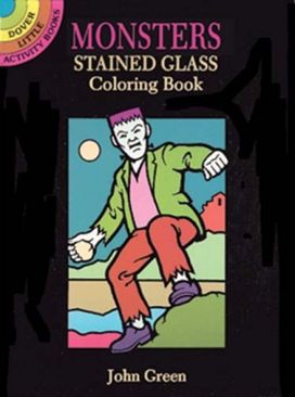 Monsters Stained Glass Colouring Book Monsters Stained Glass Colouring Book