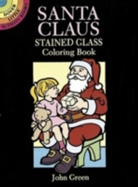 Santa Claus Stained Glass Colouring Book Santa Claus Stained Glass Colouring Book
