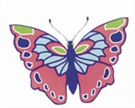 Shiny Butterfly Stickers