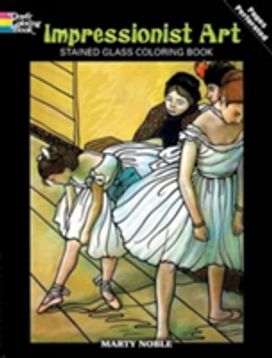 Impressionist Art Stained Glass Coloring Book