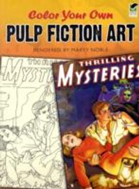 Color Your Own Pulp Fiction Art