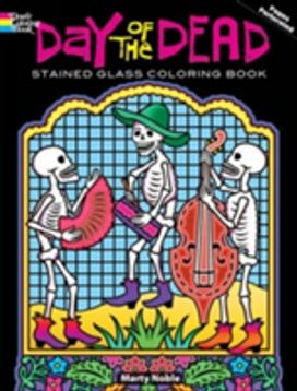 Day of the Dead Stained Glass Coloring Book