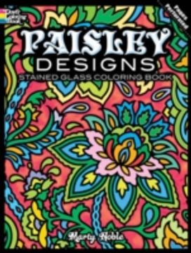 Paisley Designs Stained Glass Coloring Book