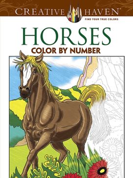 Creative Haven Horses Color by Number Coloring Book Creative Haven Horses Color by Number Coloring Book