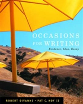 Occasions for Writing Occasions for Writing