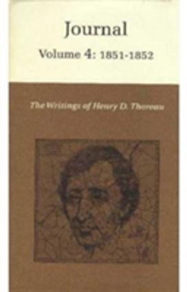 Writings of Henry David Thoreau, Volume 4 Writings of Henry David Thoreau, Volume 4