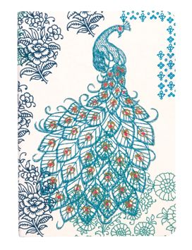 Peacock Handmade Embroidered Journal