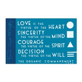 Frank Lloyd Wright the Organic Commandment Magnet