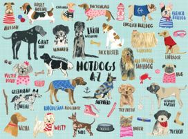 Hot Dogs A-Z 1000 Piece Puzzle Hot Dogs A-Z 1000 Piece Puzzle