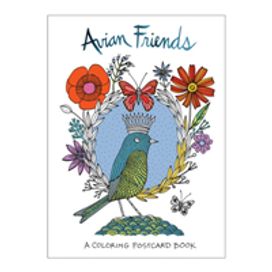 Avian Friends Coloring Postcards