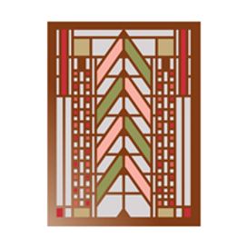 Frank Lloyd Wright Tree of Life Large Embellished Notecards Frank Lloyd Wright Tree of Life Large Embellished Notecards