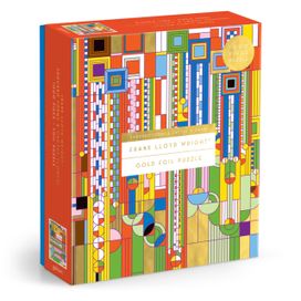 Frank Lloyd Wright Saguaro Cactus and Forms Foil Stamped 1000 Piece Puzzle Frank Lloyd Wright Saguaro Cactus and Forms Foil Stamped 1000 Piece Puzzle
